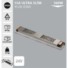 24V-15A 360W SUPER SLİM TRAFO